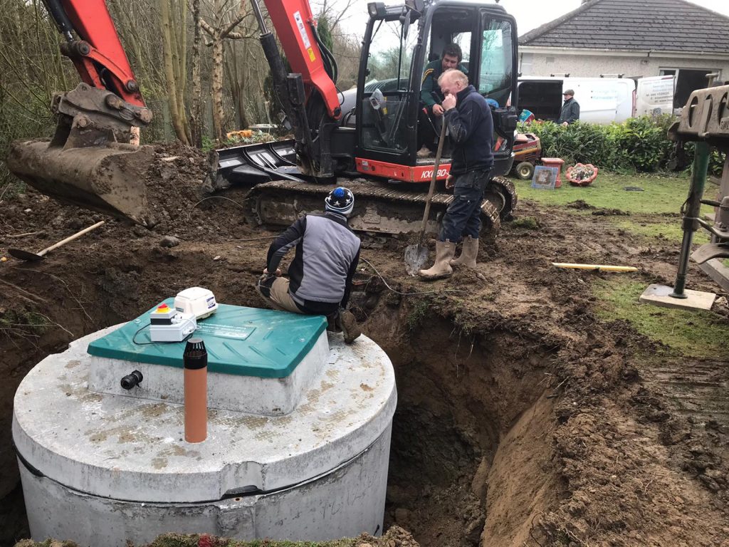Recent job for Kildare county council. Installation of a treatment tank